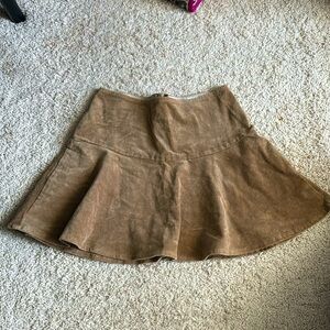 corduroy skirt.
